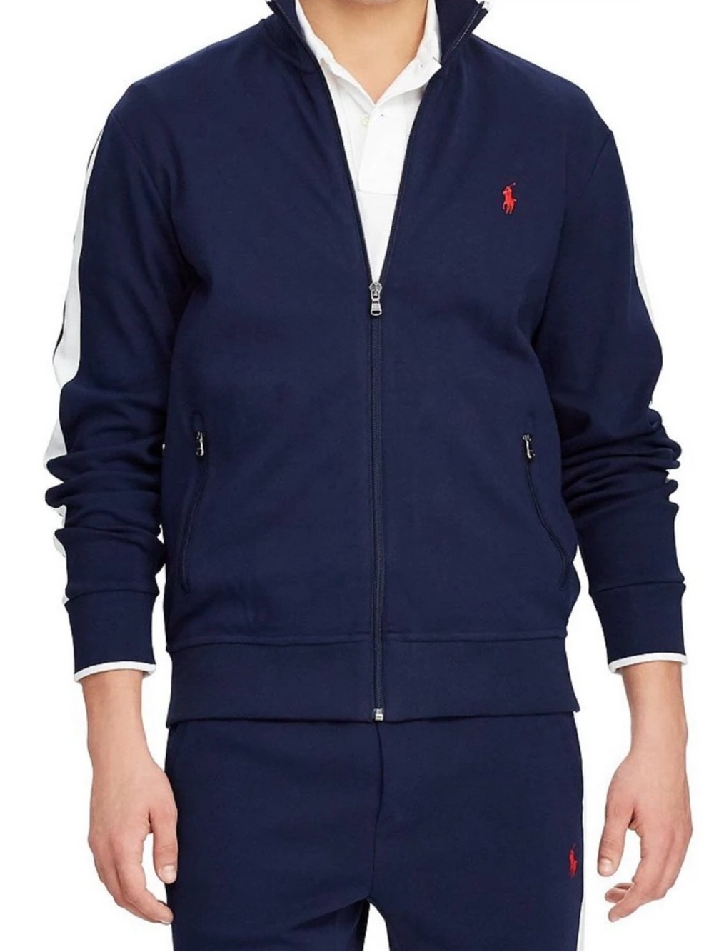 Polo by Ralph Lauren Men’s Navy Full‑Zip Track Jacket and matching joggers